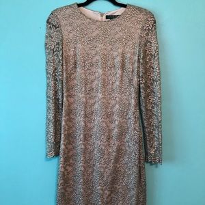 Lauren Ralph Lauren Dress silver lace